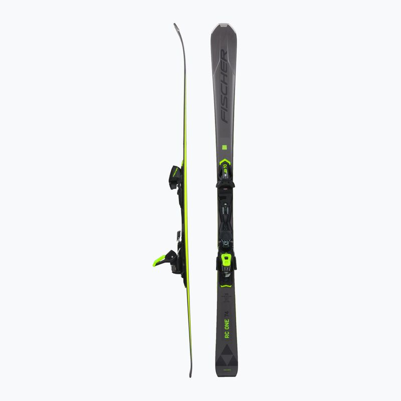 Sci da discesa Fischer RC ONE 74 AR + attacchi RS 10 PR grigio/giallo 2