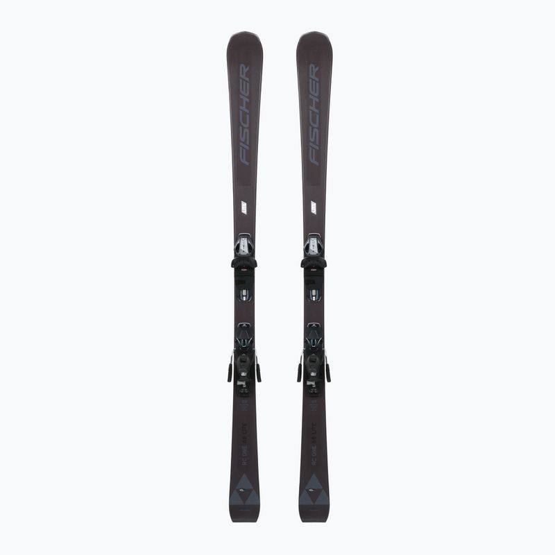 Sci da discesa femminile Fischer RC ONE LITE 68 SLR + attacchi RS9 SLR nero