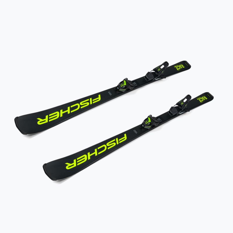 Sci da discesa per bambini Fischer RC4 RACE JRs + attacchi FJ7 CA JRs nero/giallo 4