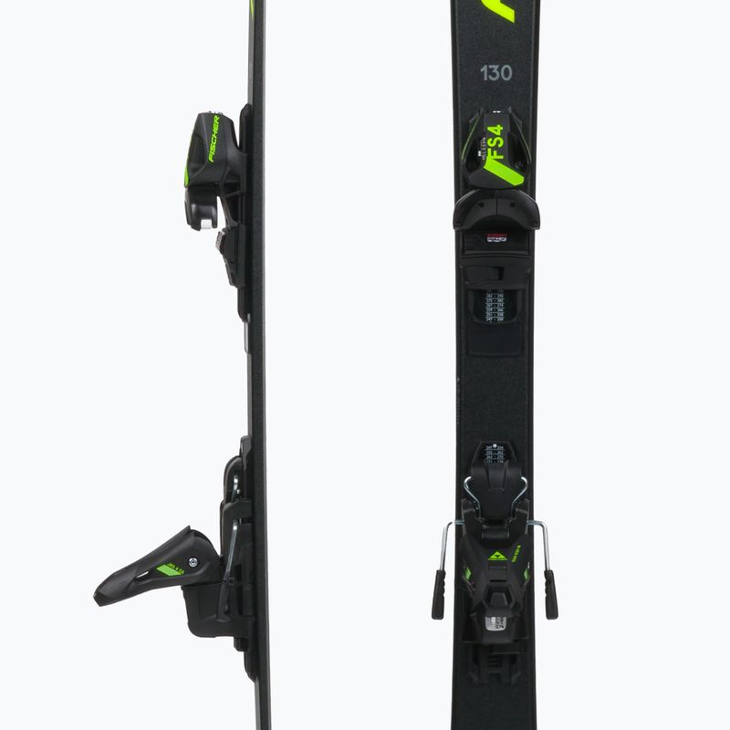 Sci da discesa per bambini Fischer RC4 RACE JRs + attacchi FJ4 CA JRs nero/giallo 5