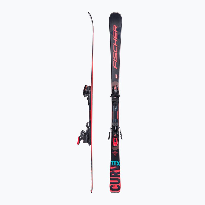 Sci da discesa Fischer The Curv DTX MT + attacchi RSX Z12 PR nero/rosso 2