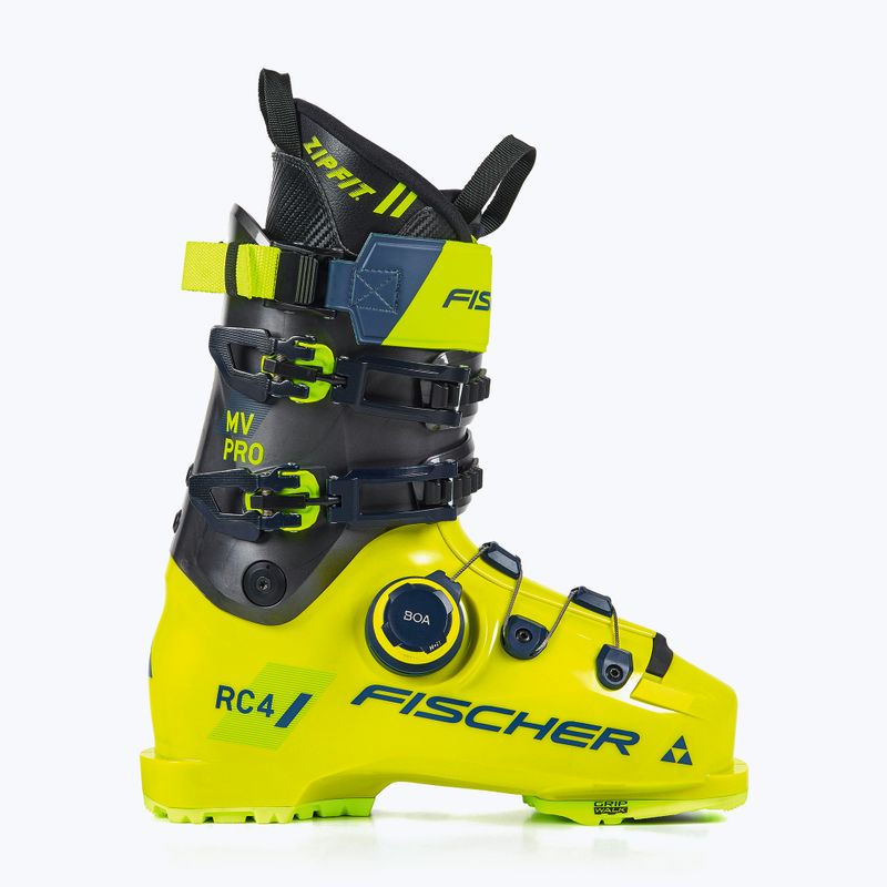 Scarponi da sci da uomo Fischer RC4 PRO MV GW BOA ZF CFC giallo/carbonio 6