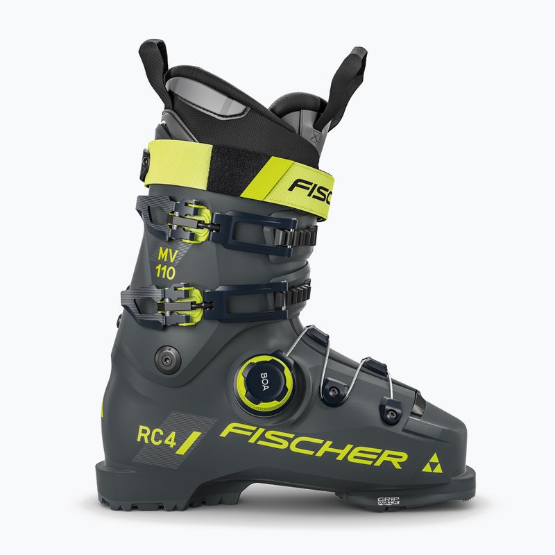 Scarponi da sci da uomo Fischer RC4 110 MV BOA VAC GW grigio rhino 2