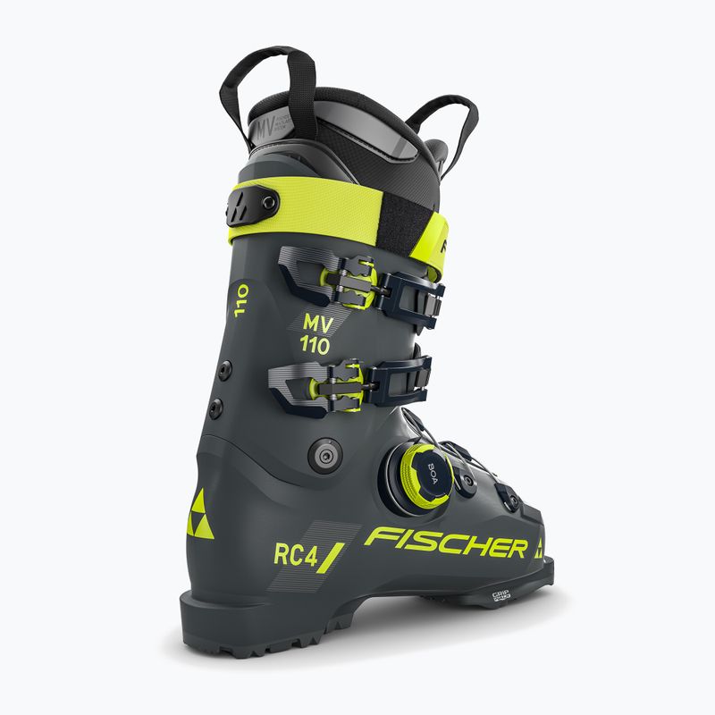 Scarponi da sci da uomo Fischer RC4 110 MV BOA VAC GW grigio rhino 4