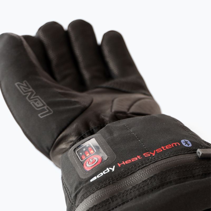 Guanto da sci da donna Lenz Heat Glove 6.0 Finger Cap nero 9