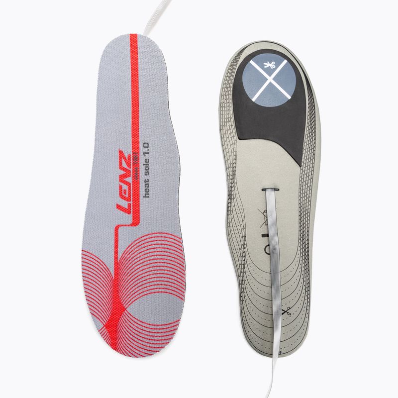 Lenz Set di solette riscaldate Heat Sole 1.0 + Lithium Pack RCB 1200 grigio/rosso 2