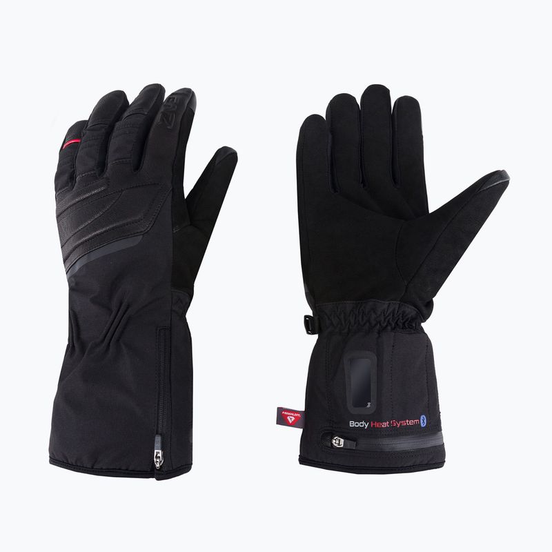 Guanto da sci riscaldato Lenz 6.0 Finger Cap Urban Line nero
