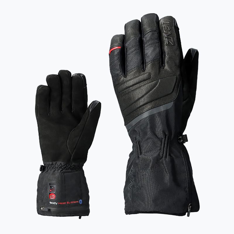 Guanto da sci riscaldato Lenz 6.0 Finger Cap Urban Line nero 7