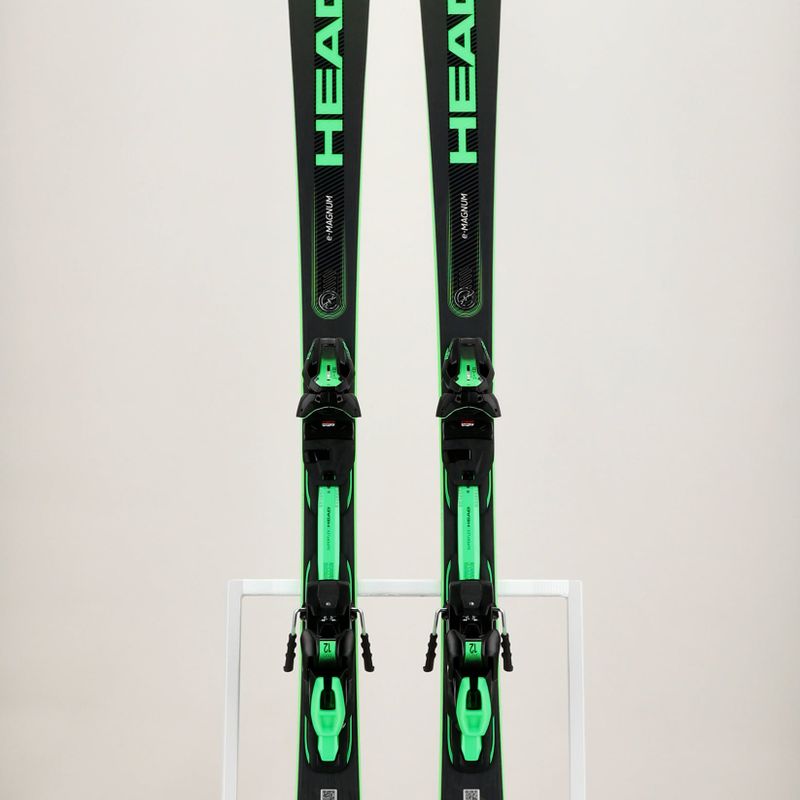 Sci da discesa HEAD Supershape e-Magnum SW SF-PR + attacchi PRD 12 nero/verde neon 7