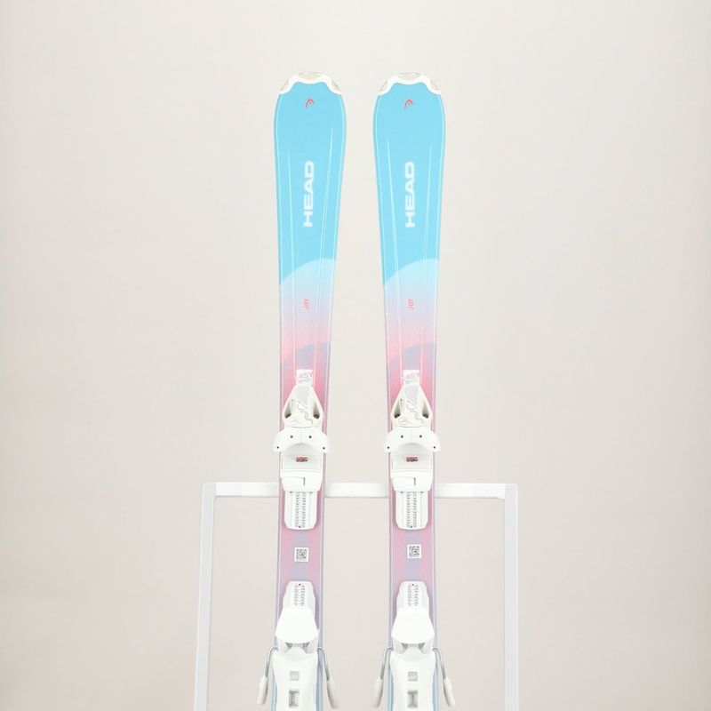 Sci da discesa per bambini HEAD Joy Easy JRS + attacchi Jrs 7.5 menta/rosa 8