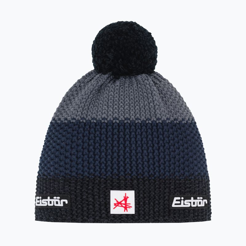 Berretto invernale Eisbar Star Pompon SA black/cobalt/anthracite