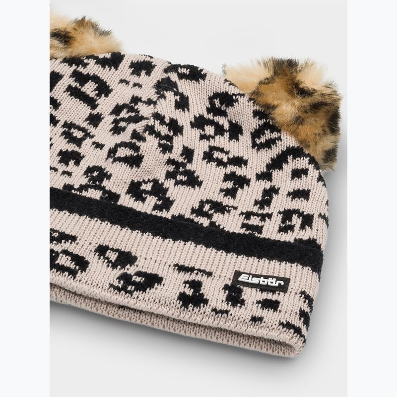 Berretto invernale da bambino Eisbar Stephie beige/leopard print 2