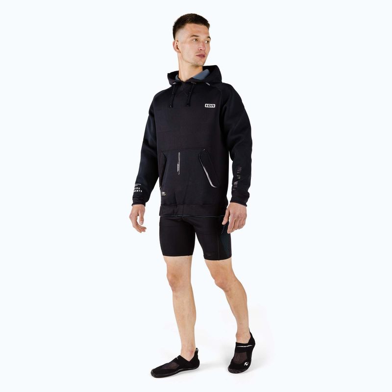 Felpa da uomo ION Hoody Neo nero/blu acciaio in neoprene 2