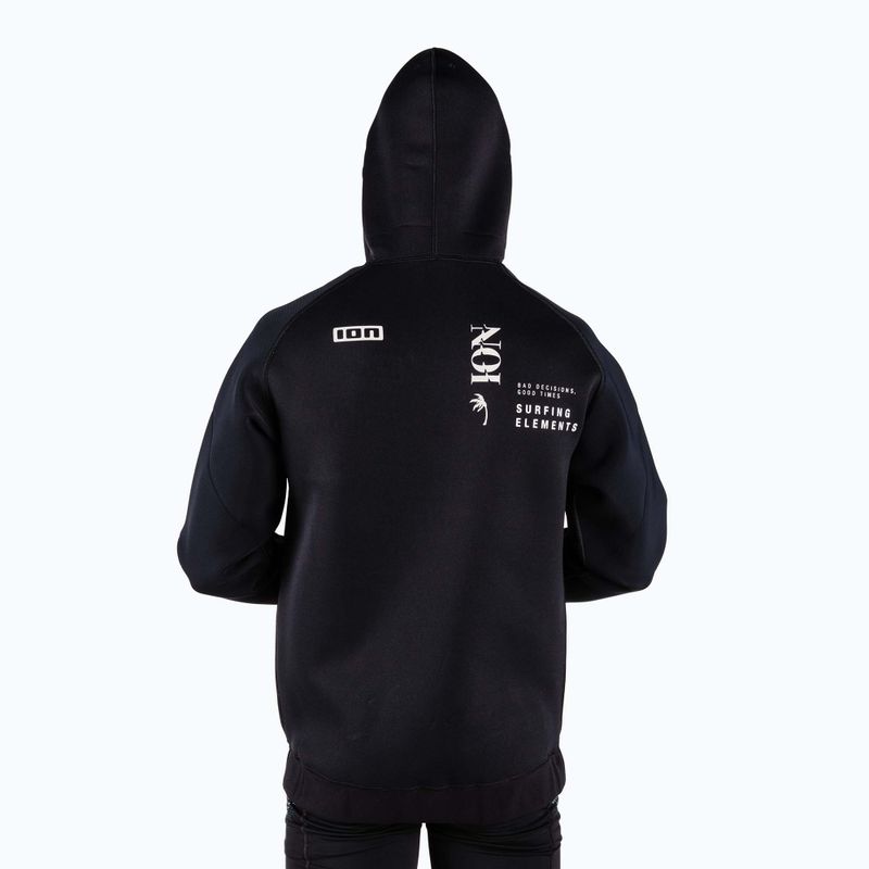 Felpa da uomo ION Hoody Neo nero/blu acciaio in neoprene 3