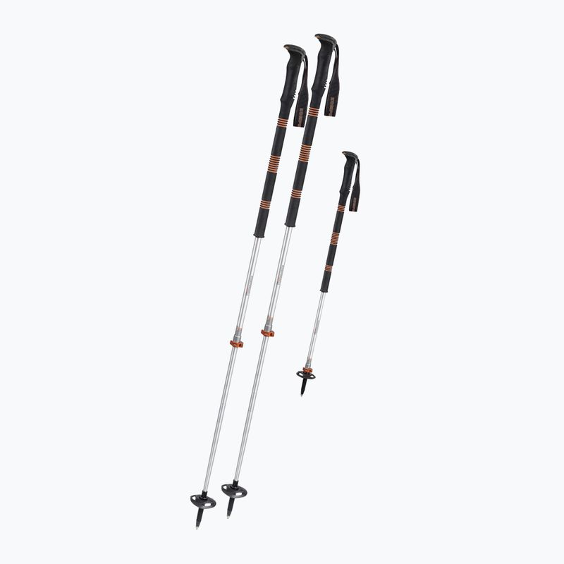 Bastoncini da sci Komperdell Contour Titanal II Foam nero-arancio 1882305-10