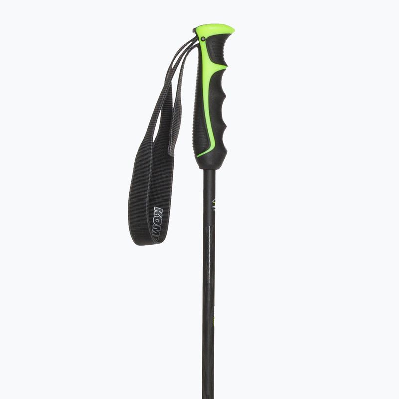 Bastoncini da sci Komperdell Booster Speed Carbon Series nero/giallo 2