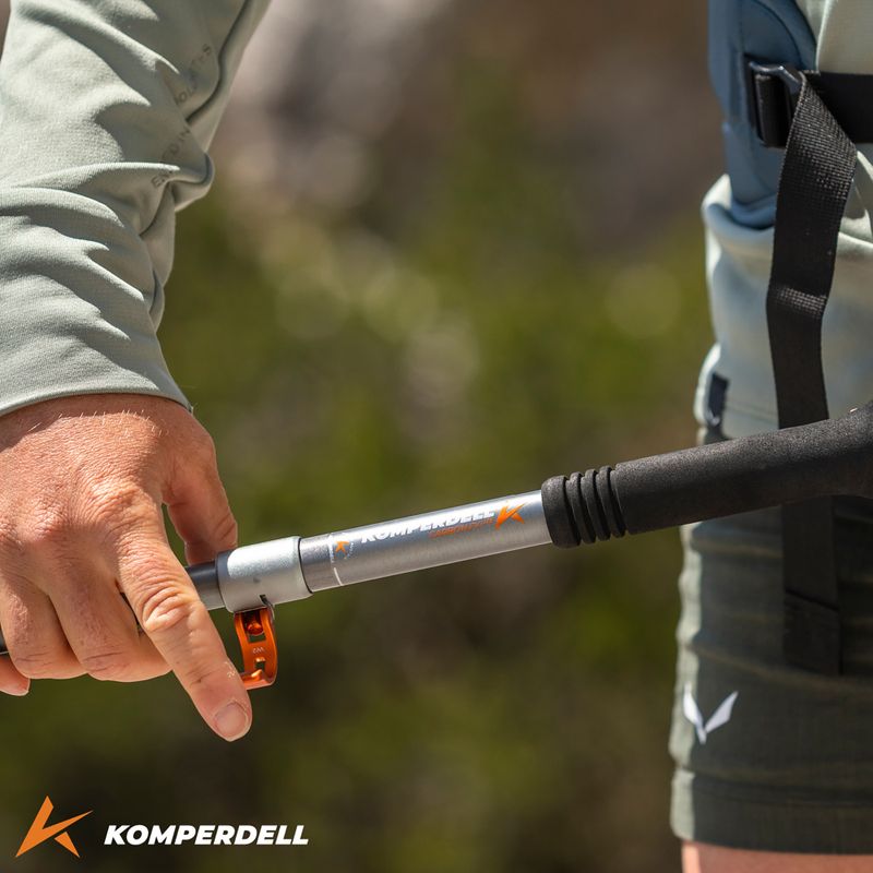 Bastoncini da trekking Komperdell FX Lite Ti Vario Compact argento/arancio 4