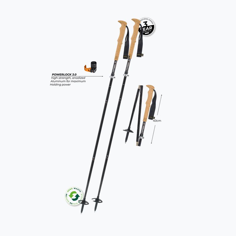 Bastoncini da trekking Komperdell FX Lite Carbon Vario Summit titan 2