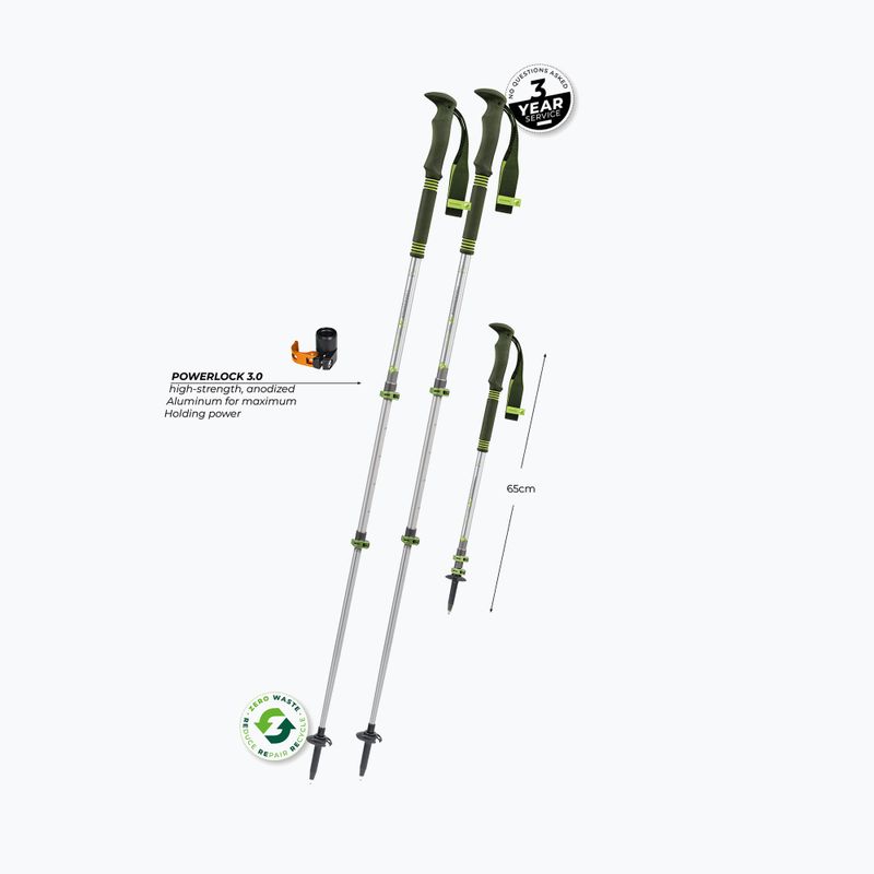 Bastoncini da trekking verdi Komperdell Explorer Zero 2