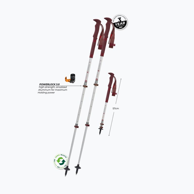Bastoncini da trekking Komperdell Explorer Zero Compact malbec 10