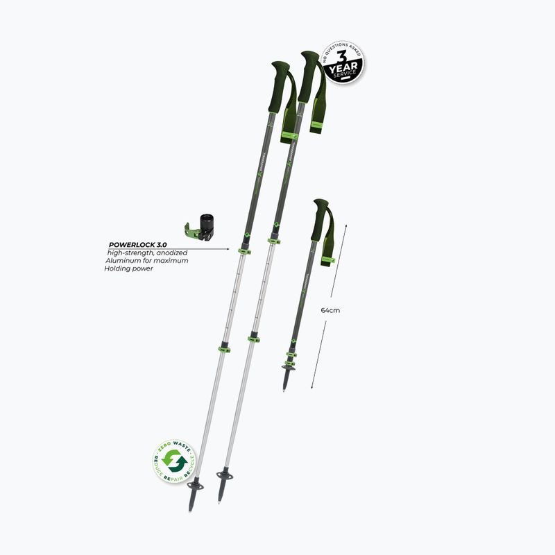 Bastoncini da trekking Komperdell Trailmaster Zero forrest green 10