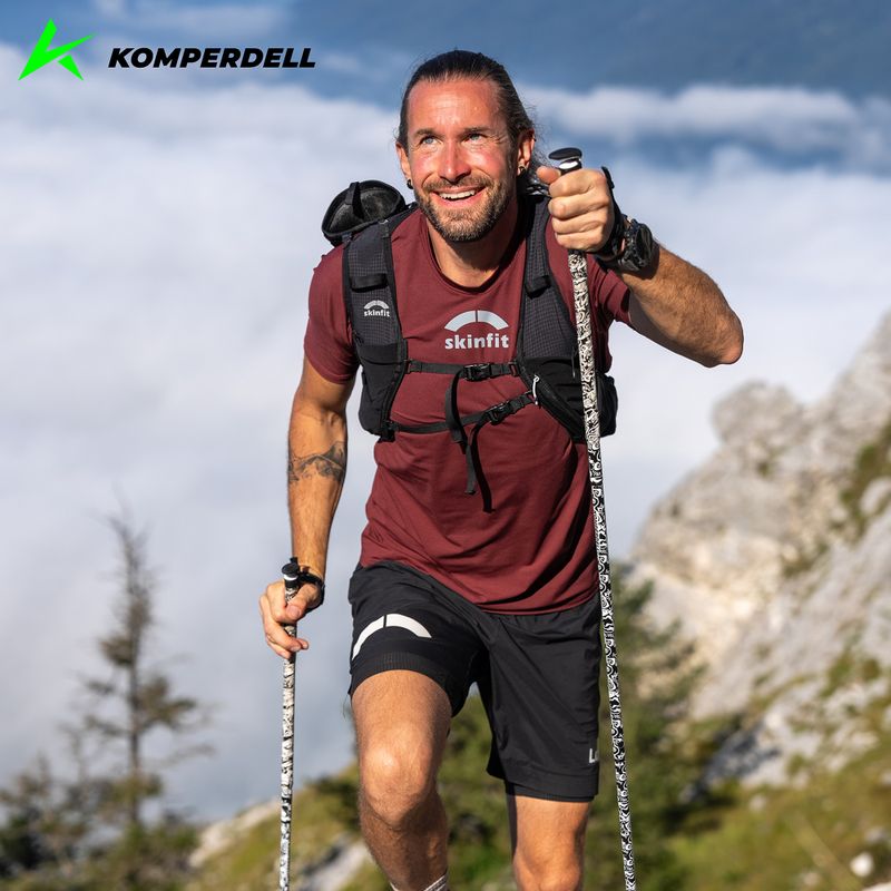 Komperdell FXP Carbon I bastoncini da corsa Erlkönig nero/bianco 5