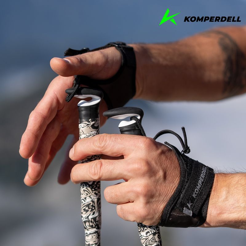 Komperdell FXP Carbon I bastoncini da corsa Erlkönig nero/bianco 6