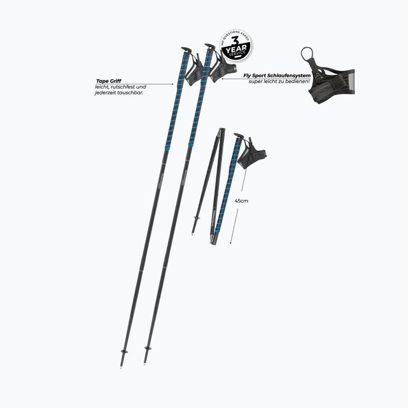 Komperdell FXP Composite Bastoncini da trail running blu 2