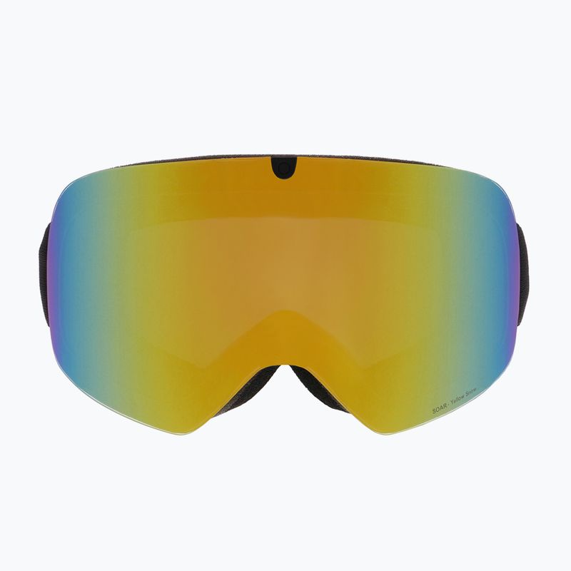 Red Bull SPECT Soar nero opaco/grigio antracite scuro/specchio giallo/occhiali da sci da neve gialli 2