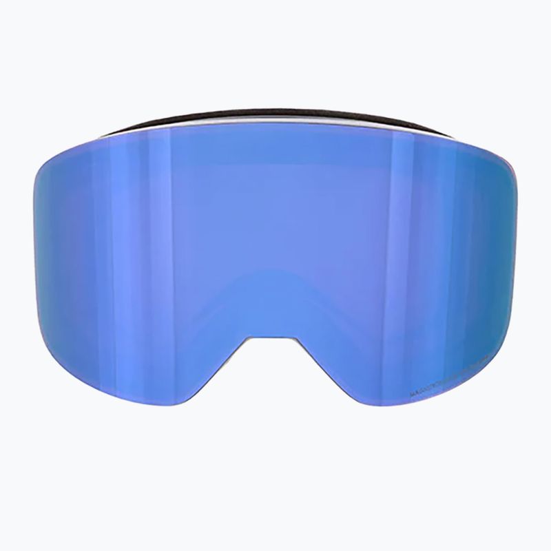 Red Bull SPECT Magnetron Slick occhiali da sci argento lucido/bianco/rosso blu specchiato/blu scuro neve 6