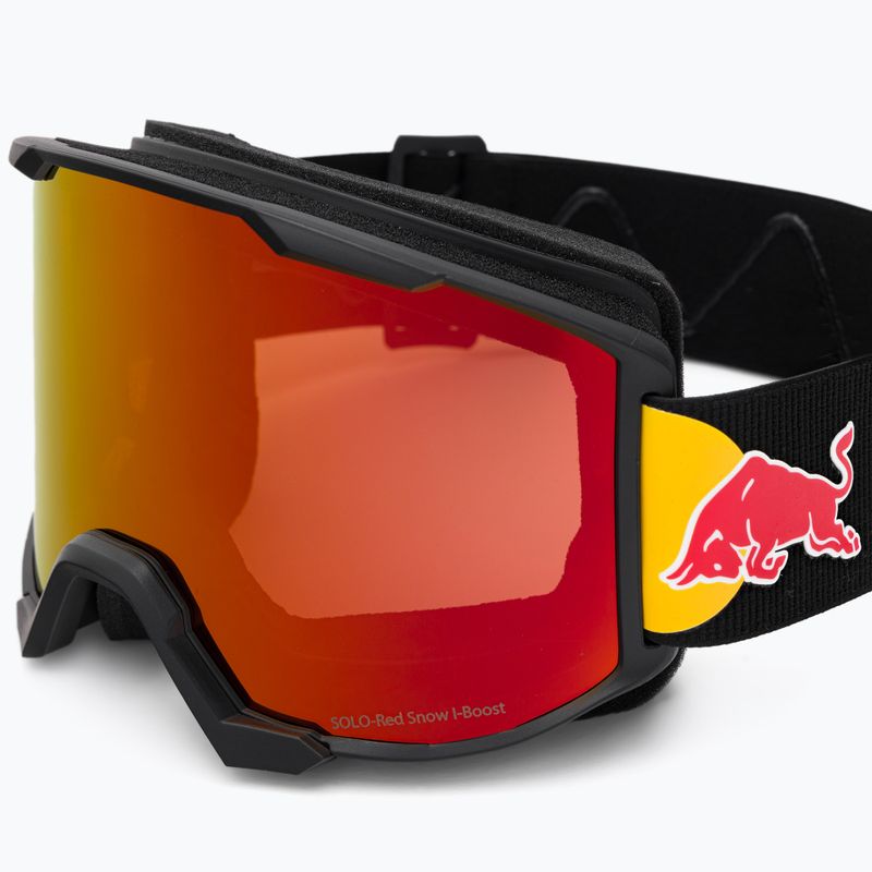 Red Bull SPECT + Pouch Solo Occhiali da sci ad alto contrasto blu opaco/nero lucido/rosso a specchio 5