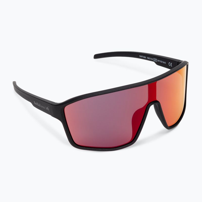 Occhiali da sole Red Bull Spect Daft nero/blu metallizzato opaco con specchio rosso/viola