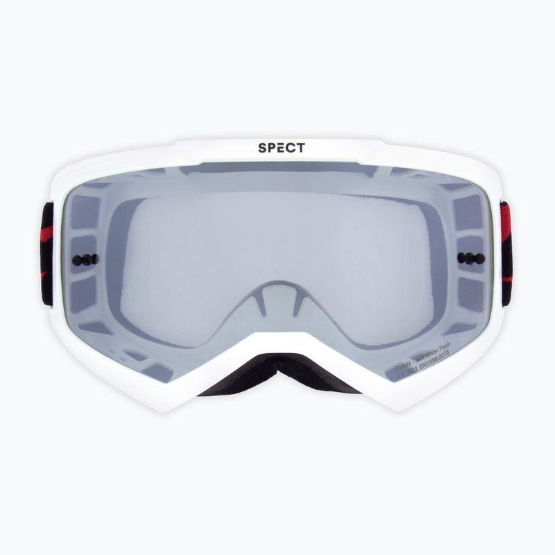 Occhiali da ciclismo Red Bull SPECT Evan shiny white/smoke silver mirror 2