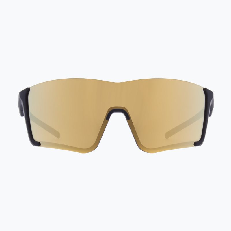 Occhiali da sole Red Bull Spect Backra nero opaco/fumo con specchio dorato 7