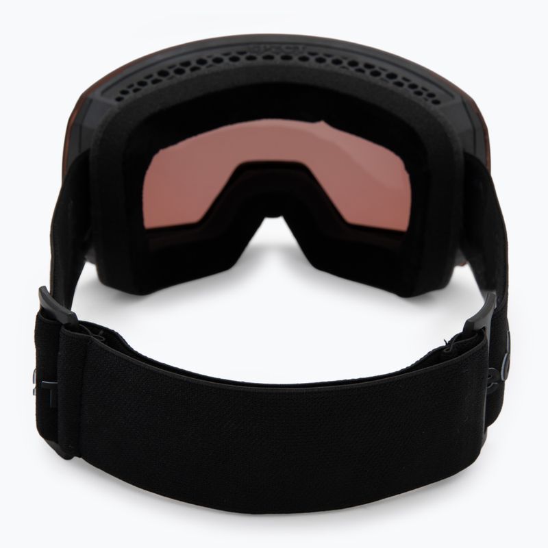 Occhiali da sci Red Bull SPECT Chute nero/marrone con specchio oro/neve nuvolosa 3