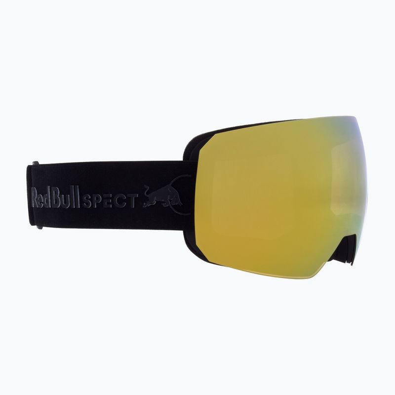Occhiali da sci Red Bull SPECT Chute nero/marrone con specchio oro/neve nuvolosa 2