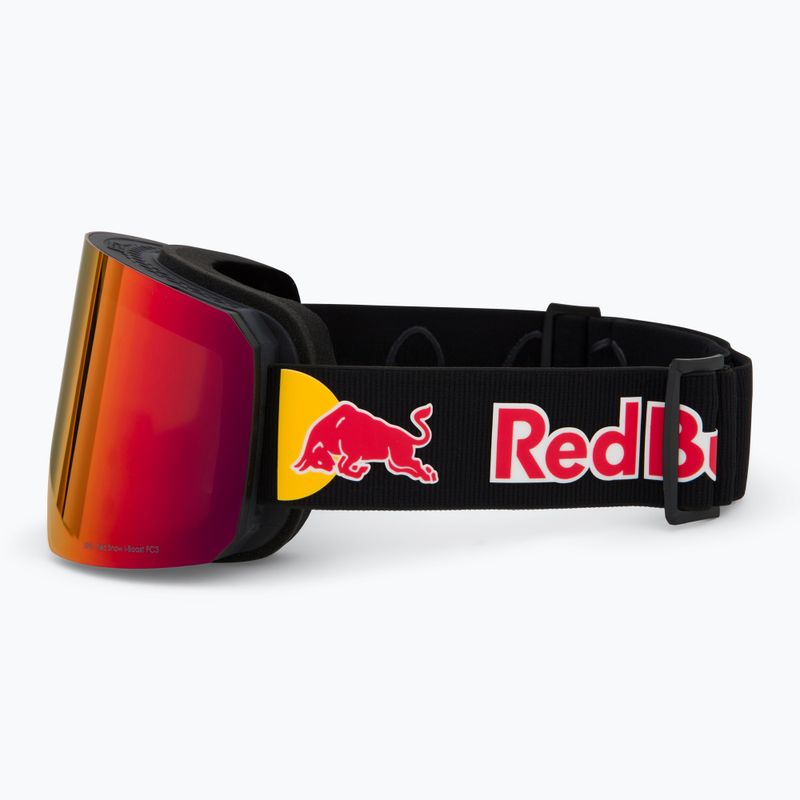 Occhiali da sci Red Bull SPECT Line nero/marrone con specchio rosso/neve torbida 5