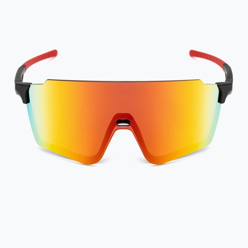 Occhiali da sole Red Bull SPECT Stun nero/marrone opaco con specchio rosso 3