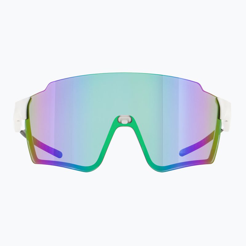 Occhiali da sole Red Bull SPECT Stun bianco/fumo lucido con specchio verde-viola 6