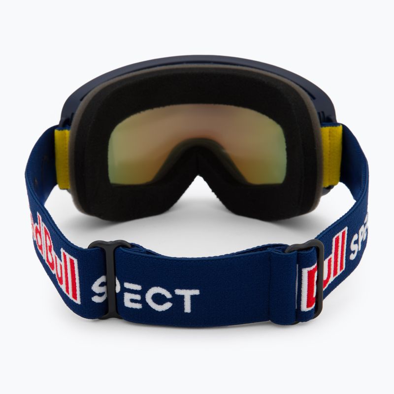 Occhiali da sci Red Bull SPECT Rush blu/ghiaccio blu neve/fumo con specchio blu 3