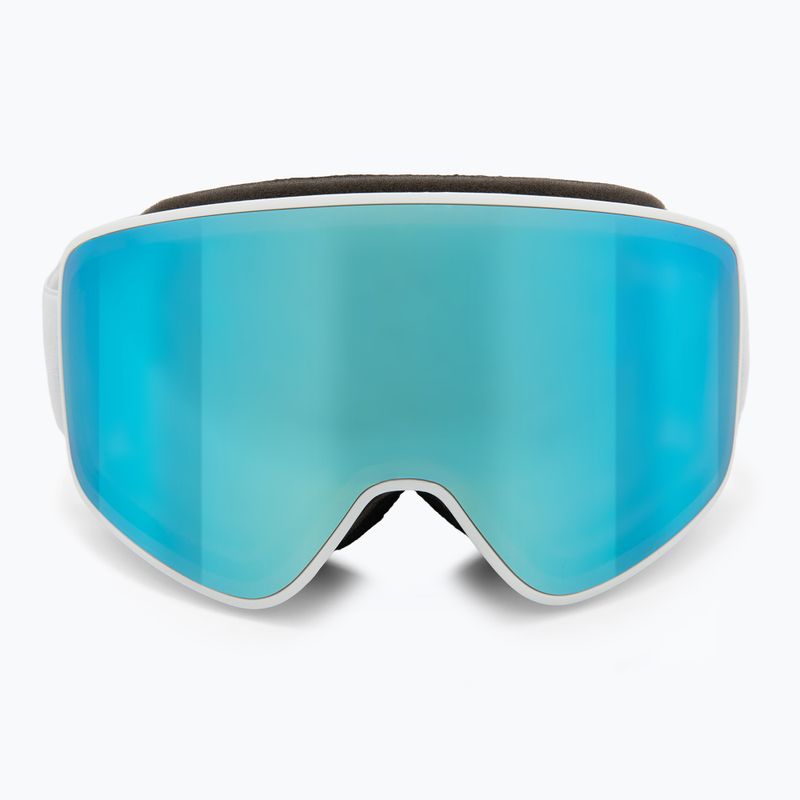 Red Bull SPECT Rush bianco/blu ghiaccio neve/fumo con occhiali da sci a specchio blu 2
