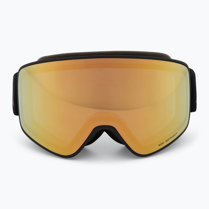 Occhiali da sci Red Bull SPECT Rush Photo nero/marrone con cromatura oro x 2
