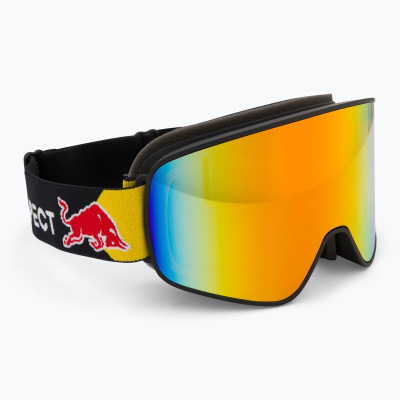 Occhiali da sci Red Bull SPECT Rush nero/rosso neve - arancio con specchio rosso