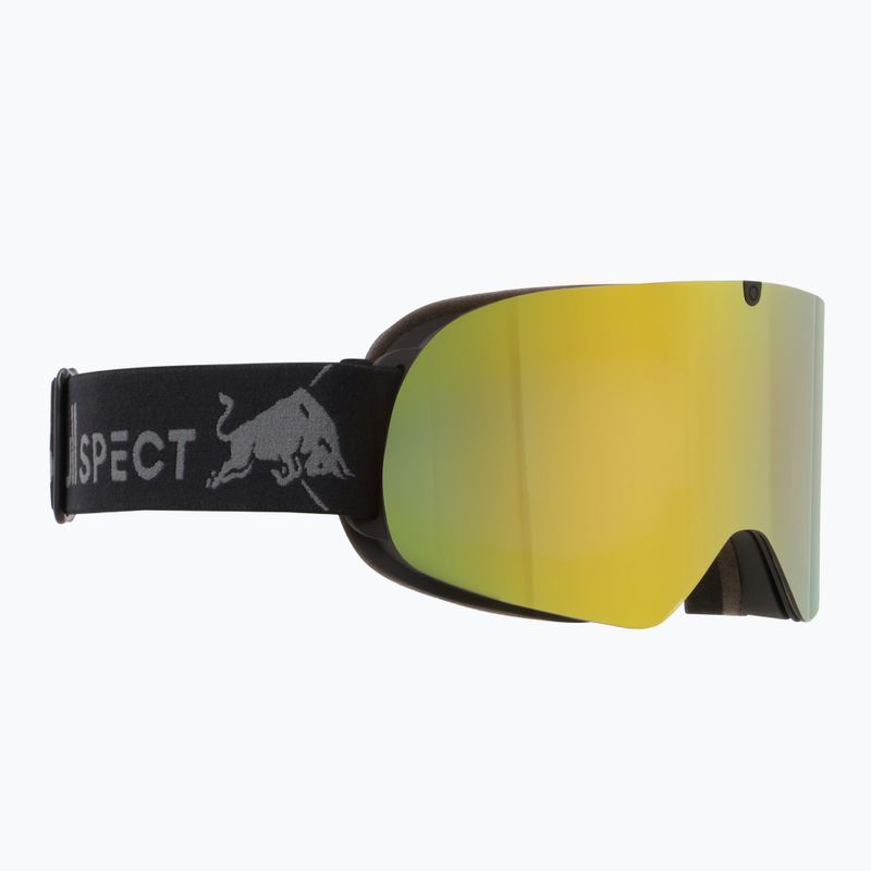 Maschera da sci Red Bull SPECT Rush matt black/smoke with yellow mirror