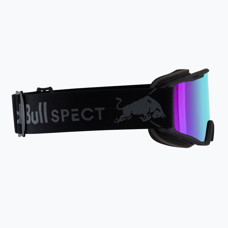 Maschera da sci Red Bull Spect Neon matte black/brown with green mirror 3