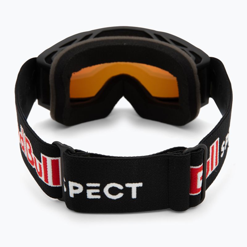 Red Bull SPECT Neon occhiali da sci nero/arancio con specchio rosso 3