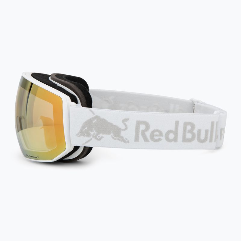 Maschera da sci Red Bull Spect Fink Photo matt white/brown with gold chrome x 4