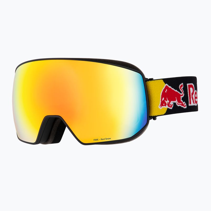 Maschera da sci Red Bull Spect Fink matt black/orange with red mirror 2