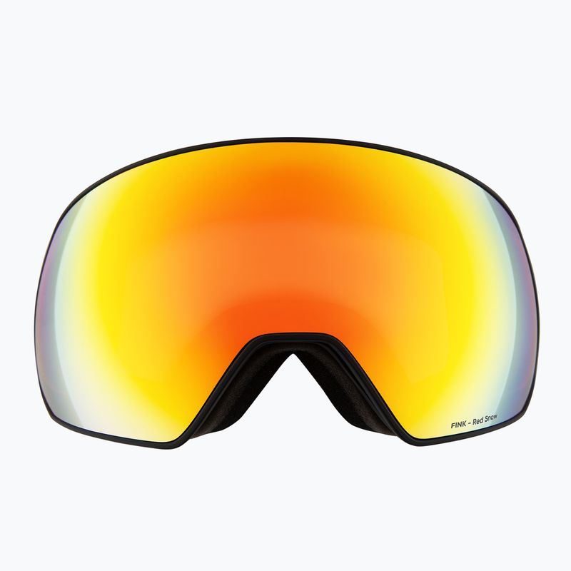 Maschera da sci Red Bull Spect Fink matt black/orange with red mirror 4