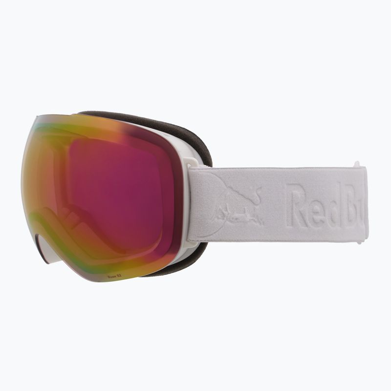Maschera da sci Red Bull Spect Bent matt white/red with pink purple mirror 2